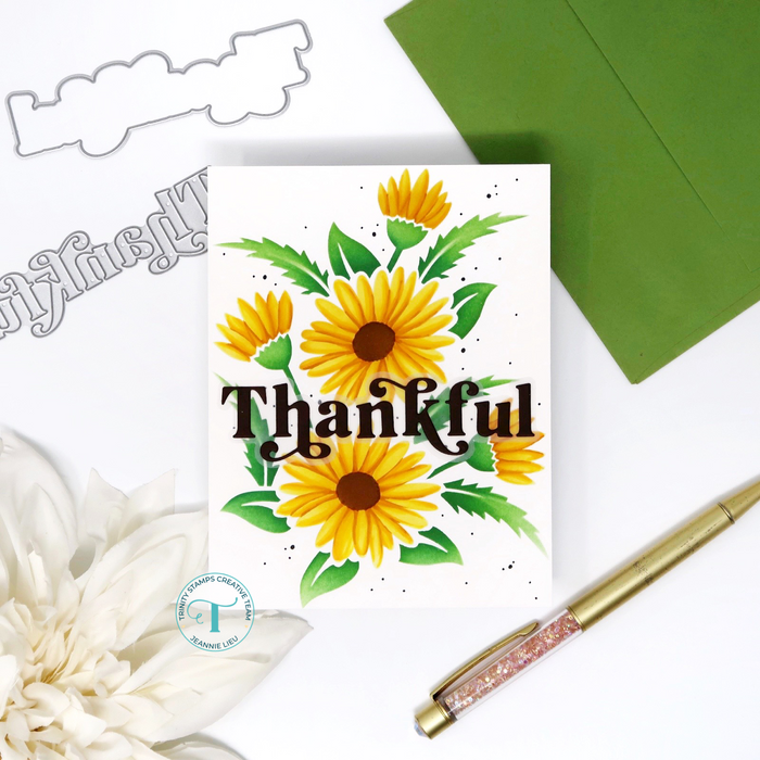 Simple Daisy Bunch 6x6 Layering Stencil Set