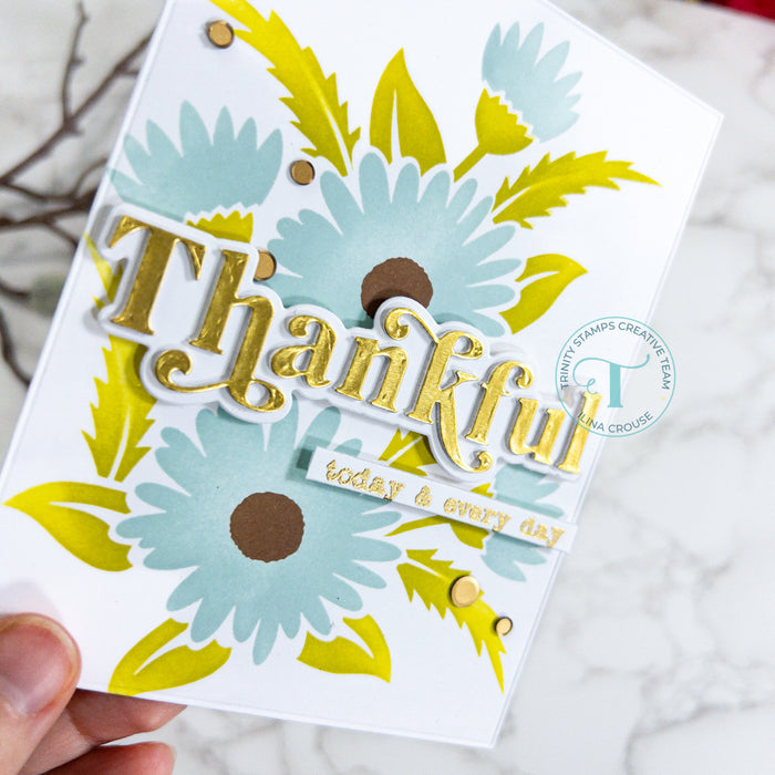 Simply Sentimental - Thankful 4x8 Stamp Set