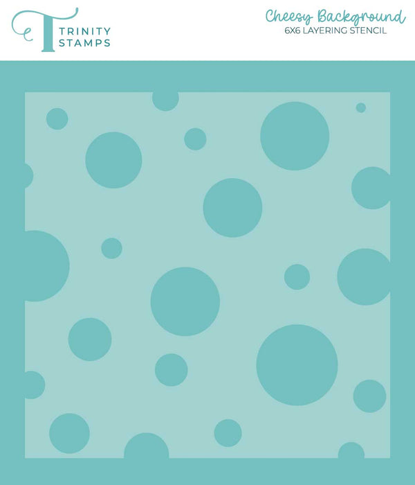 Cheesy Background 6x6 Stencil
