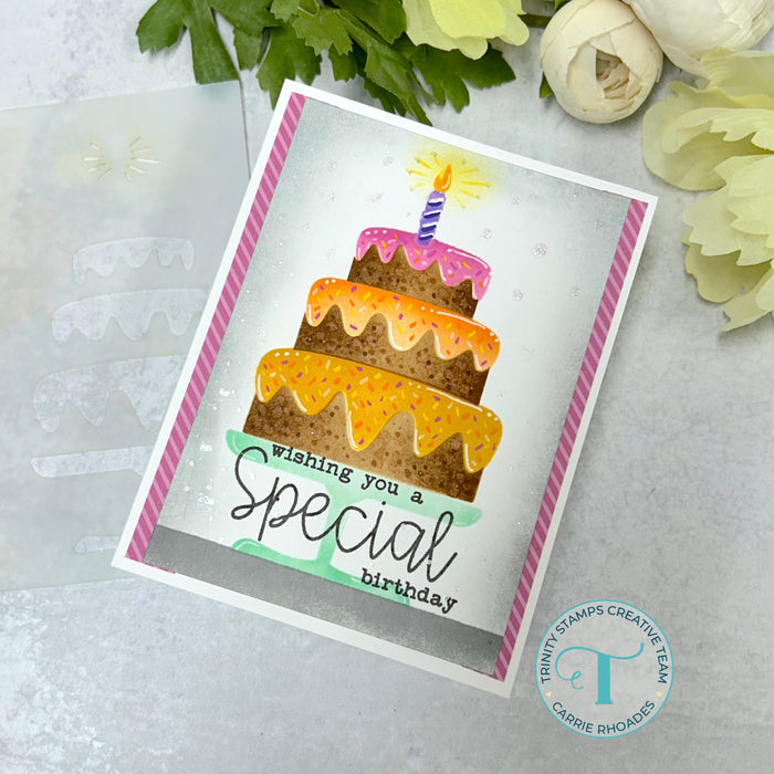 Cake Layers 6x6 Stencil