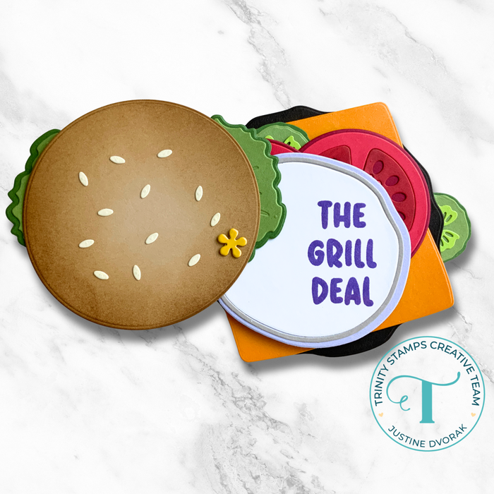 Buildable Burger Die Set - Circle Card Add-On