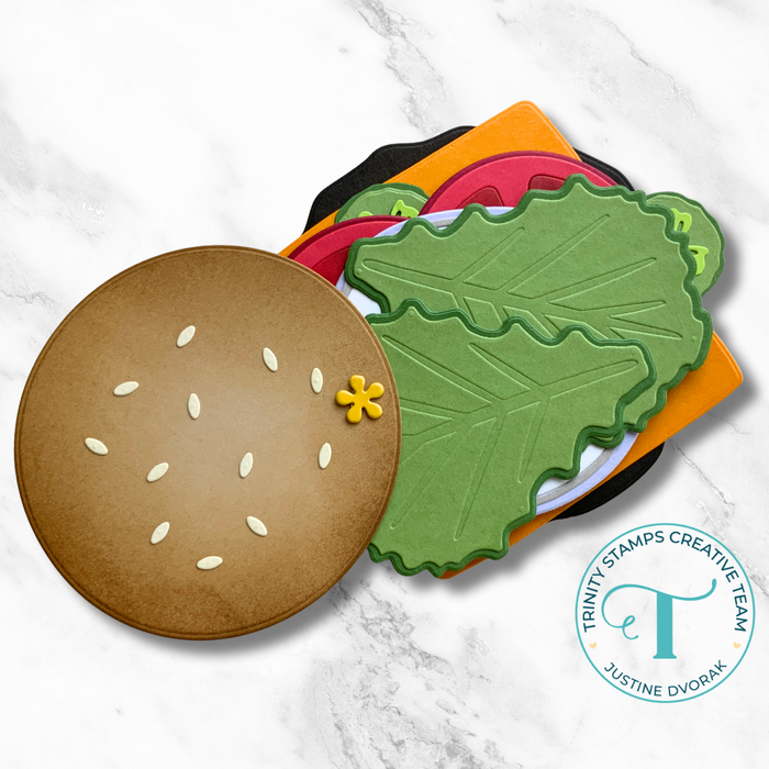 Buildable Burger Die Set - Circle Card Add-On