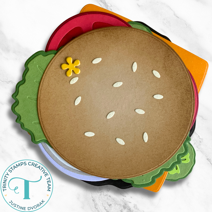 Buildable Burger Die Set - Circle Card Add-On