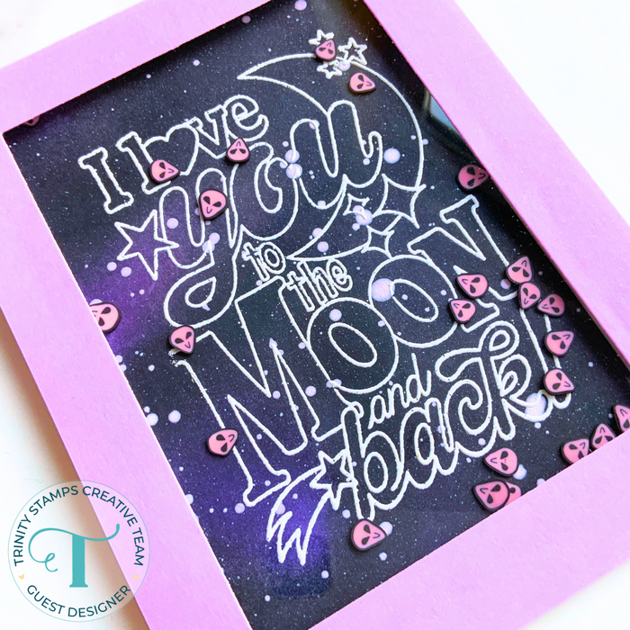 Love you to the Moon 3x4 Stamp - Love, Dani Collection