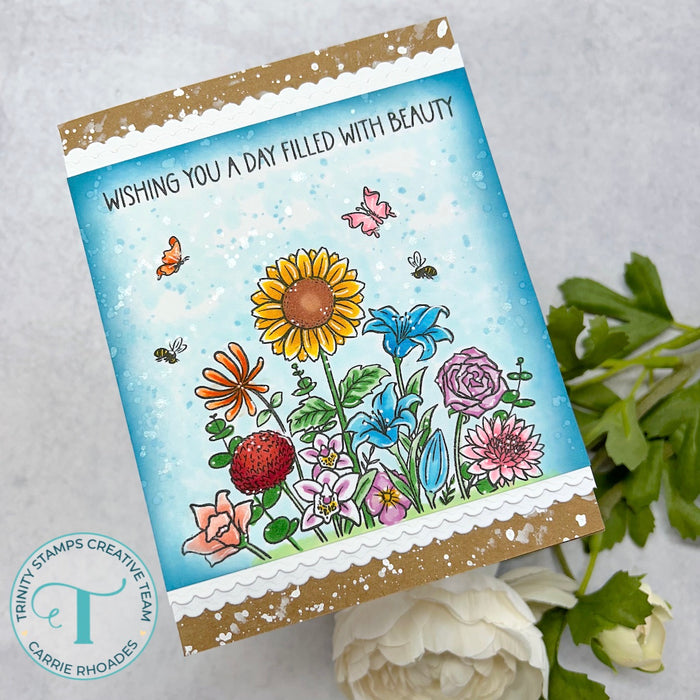 Wildflower Garden 4x4 Stamp Set
