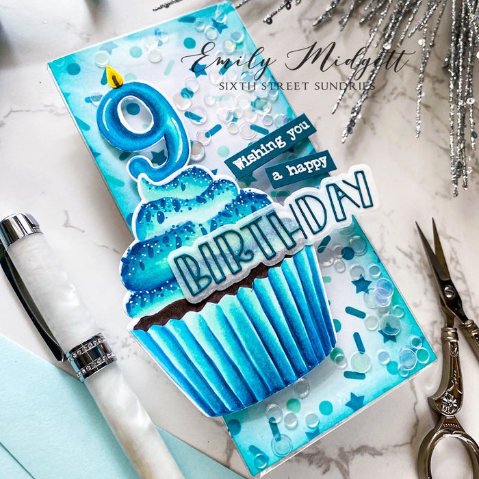Number Candles - 4x6 Stamp Set
