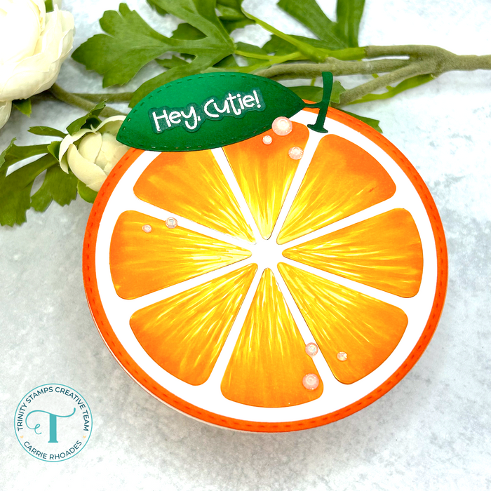 Orange You Glad Circle Card Add-on Die Set