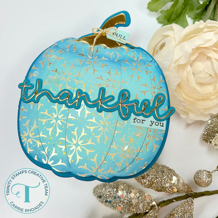 Pumpkin-Shaped Card Die Set