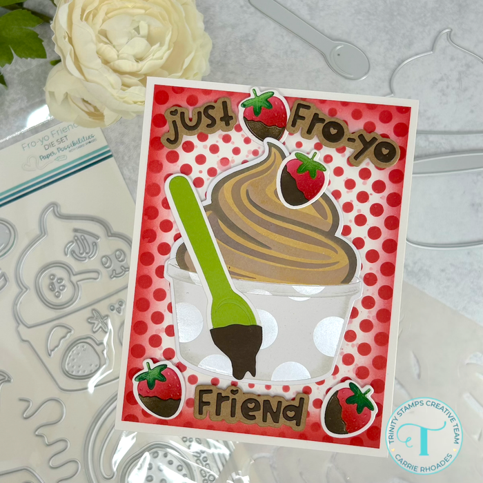 Fro-Yo Swirl Coordinating Stencil - Carrie Rhoades Collection