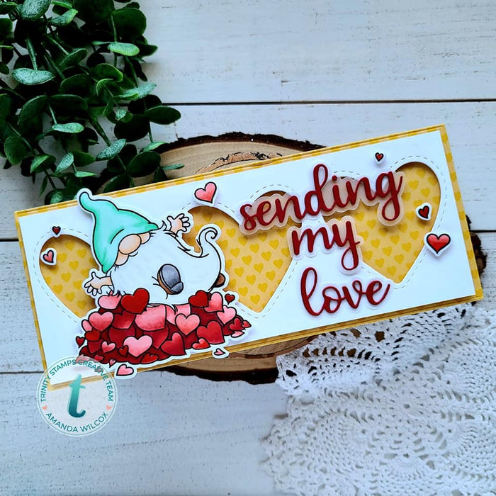 Wide Heart Trio Slimline Die