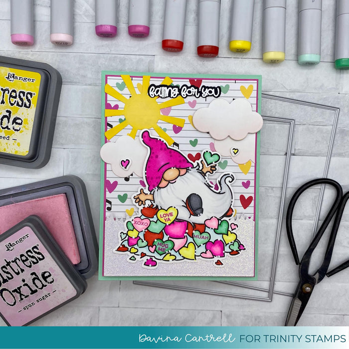 Falling For You 4x4 Stamp Set