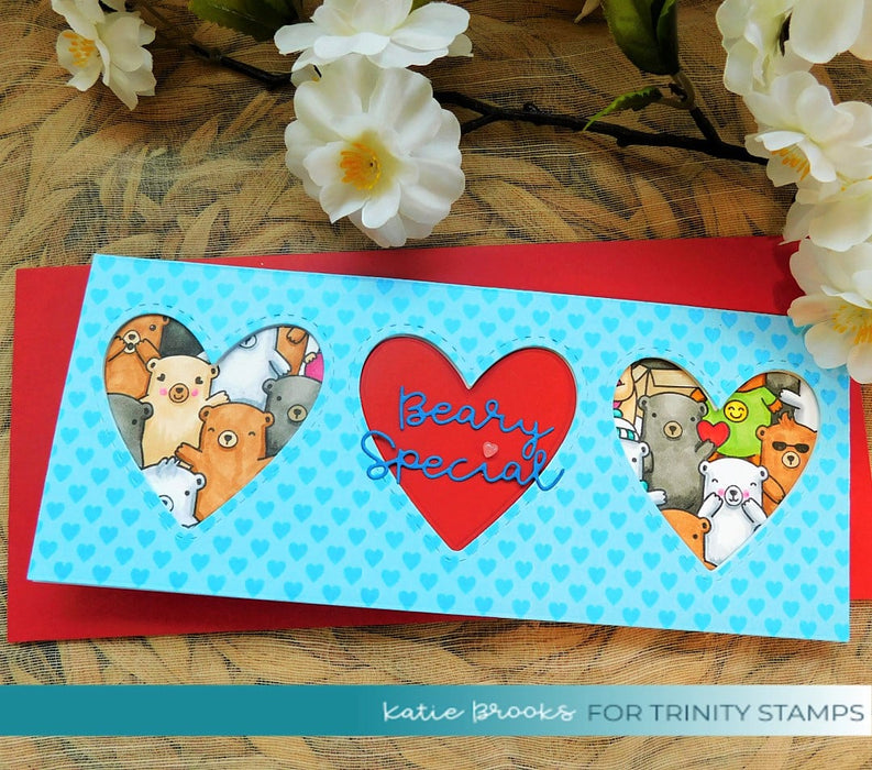 Wide Heart Trio Slimline Die