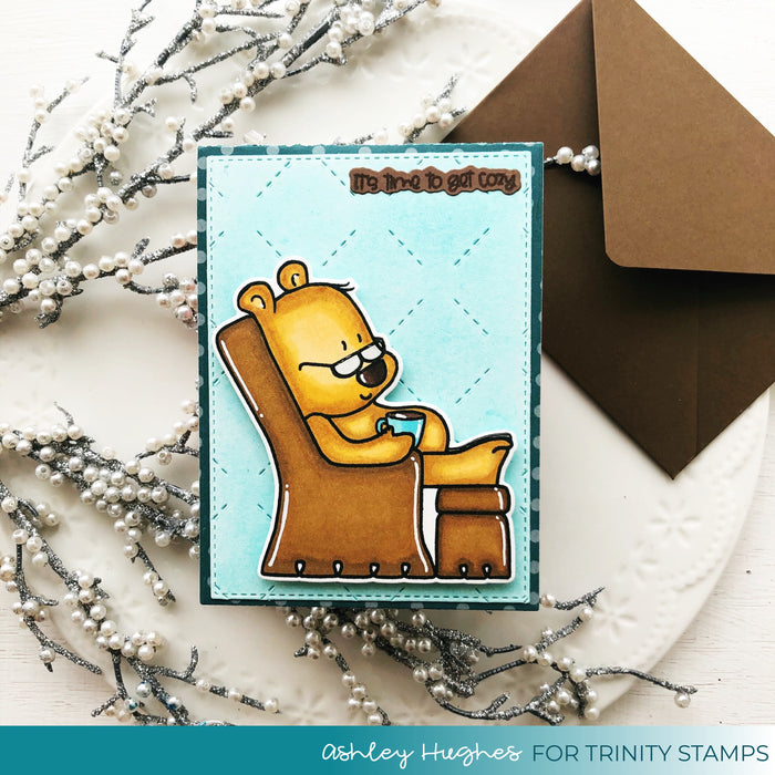 Cozy Bear 4x8 Stamp Set