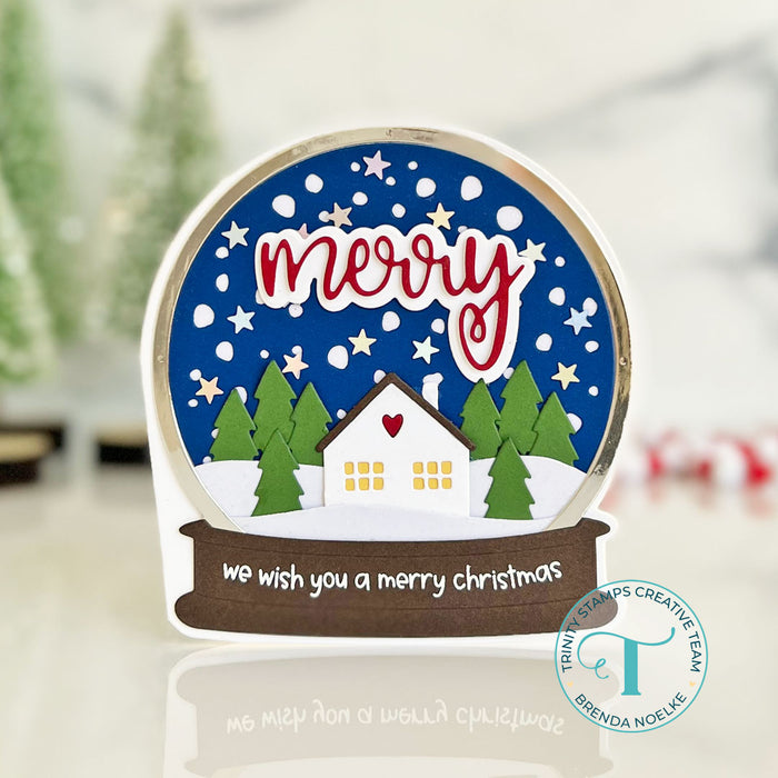 Snowglobe-Shaped Card Die Set
