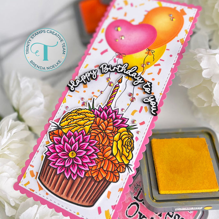 Cupcake Bouquet 4x6 Stamp Set