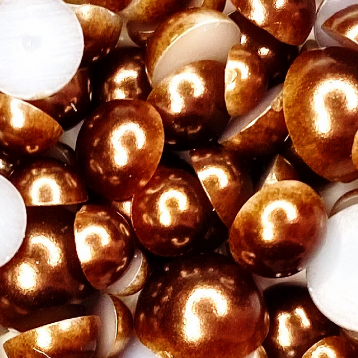 *Last Chance* Bronzed Brown Satin Baubles