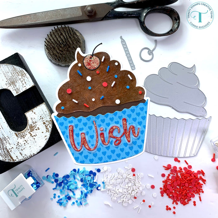 Cupcake-Shaped Card Die Set