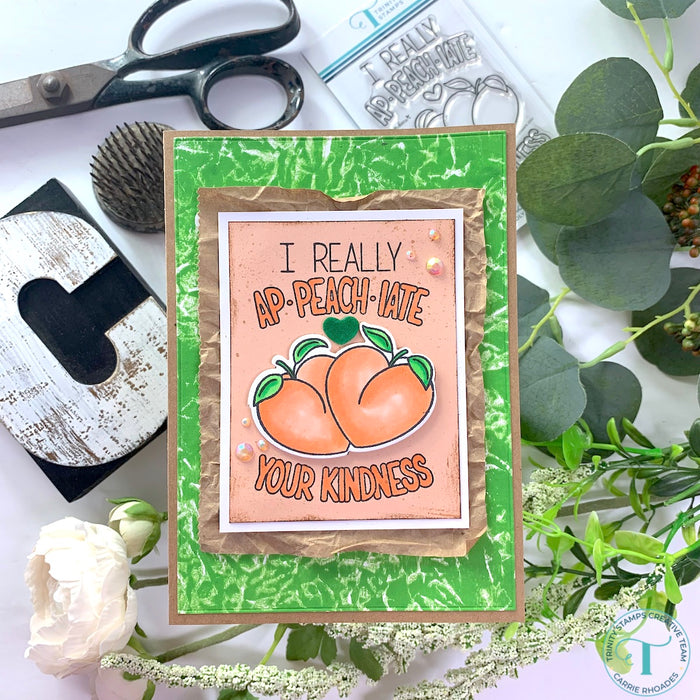Ap-PEACH-iation 3x4 Stamp Set