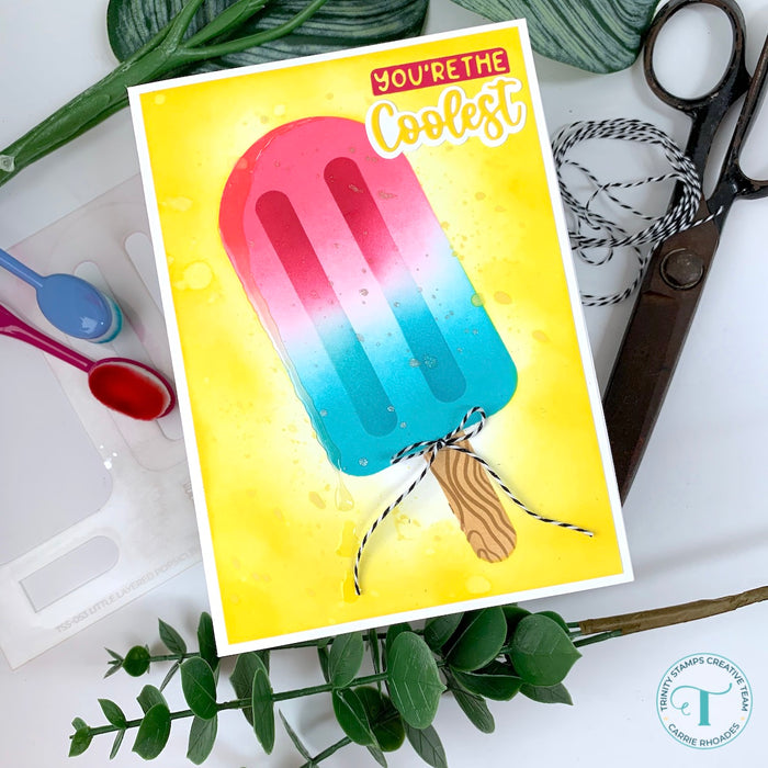 Layered Popsicle 6x6 Stencil