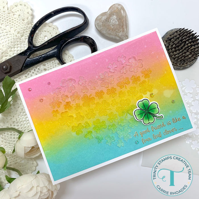 Clover Heart 6x6 Stencil