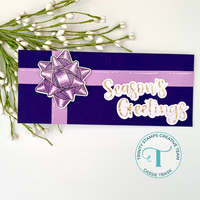 Season's Greetings Script Cut & Foil Die Set