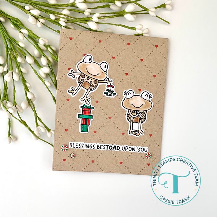 Mistletoads 3x4 Stamp Set