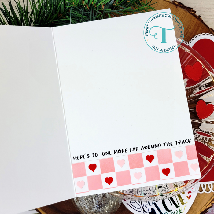 Checkered Background 6x6 Stencil
