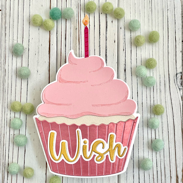 Cupcake-Shaped Card Die Set