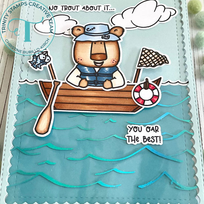Cozy Bear Boater Coordinating Die Set