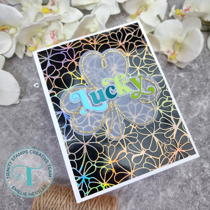 Clover Background Foil Plate