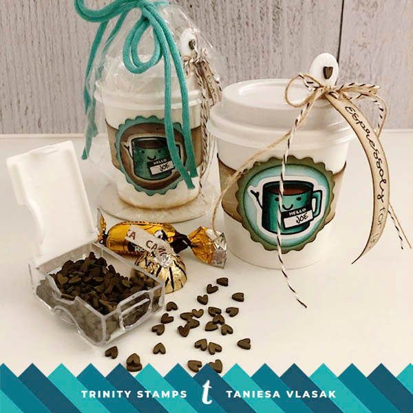 Mini Coffee Cup Sleeve and Decor Die Set