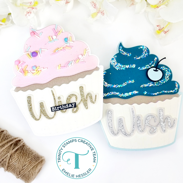 Cupcake-Shaped Card Die Set