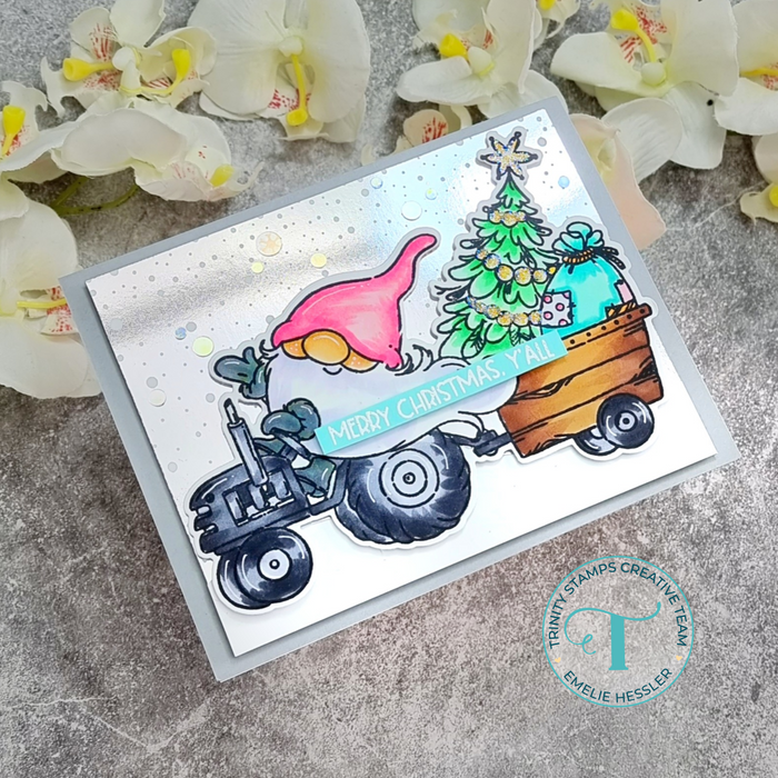 Falling Snow Foiling Plate