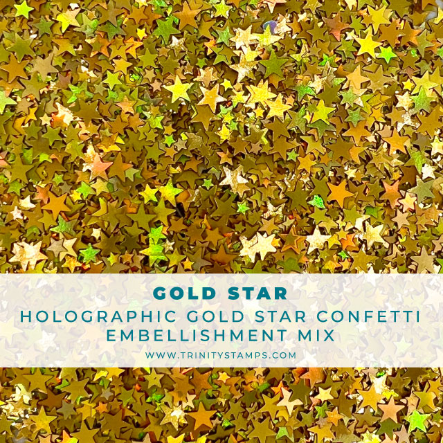 Gold Star - Flat Confetti