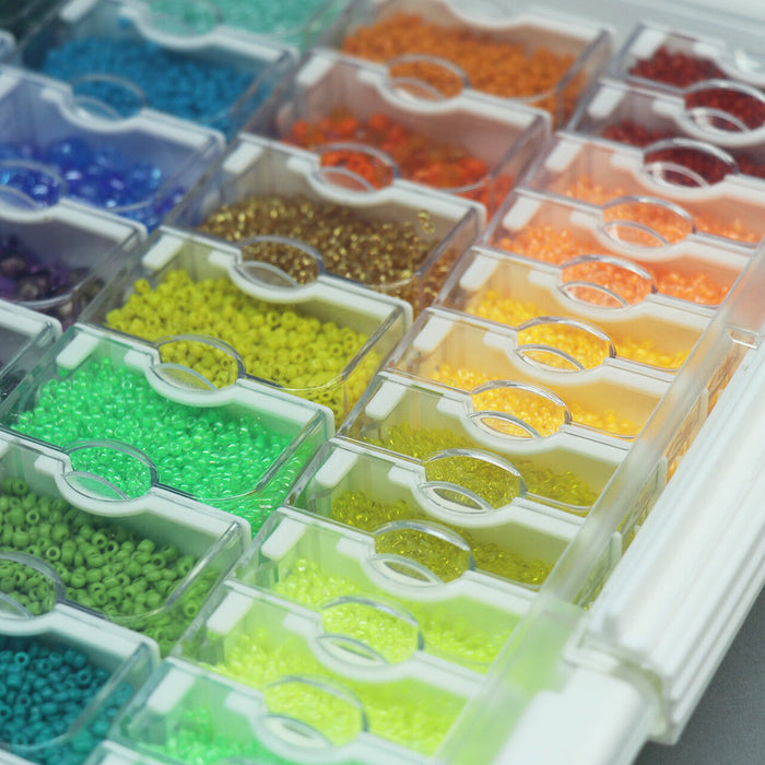 Embellishment Storage Tray & 78 empty tiny embellishment containers.