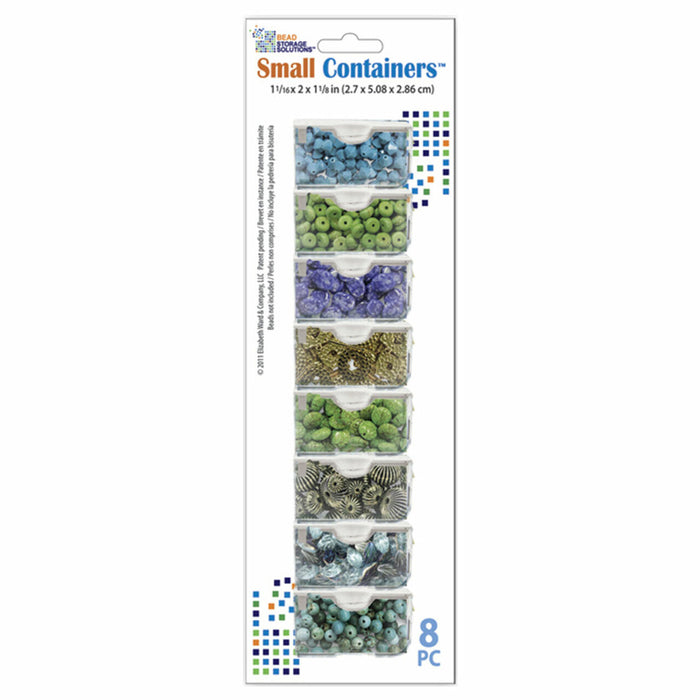 8 Small Empty Embellishment Containers