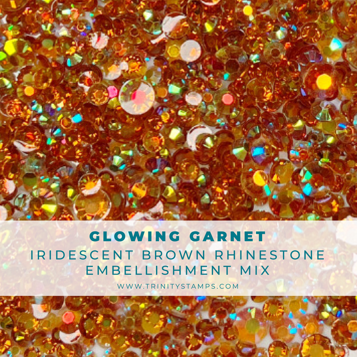 Glowing Garnet Transparent Rhinestones