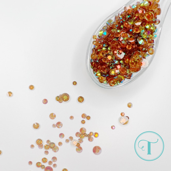 Glowing Garnet Transparent Rhinestones
