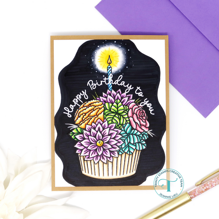 Cupcake Bouquet 4x6 Stamp Set