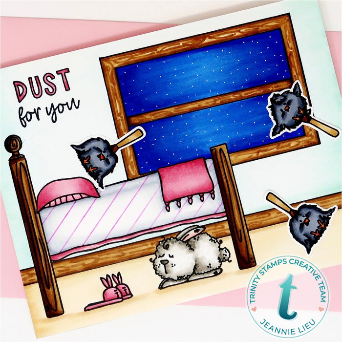Dust Bunnies 4x8 Stamp Set