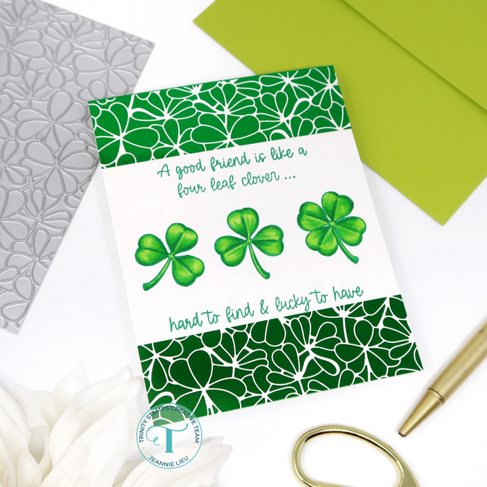 Clover Background Foil Plate