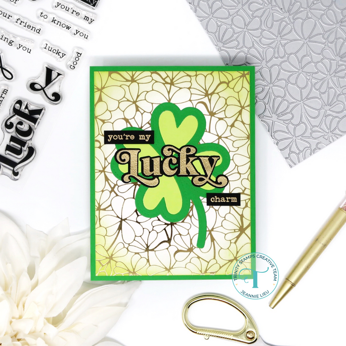 Clover Background Foil Plate