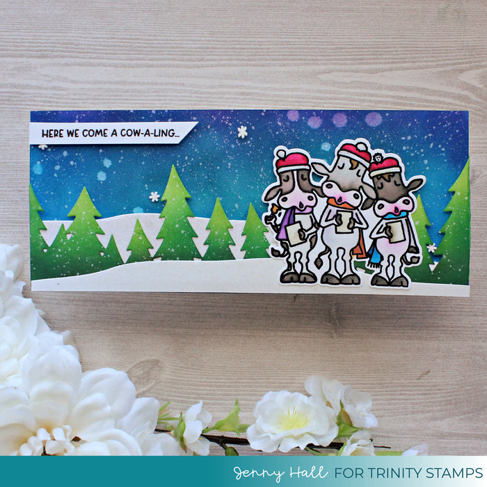 Forest Border Slimline Die Set