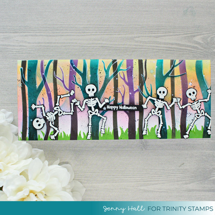 Layered Forest Slimline - 3-Piece Stencil Set