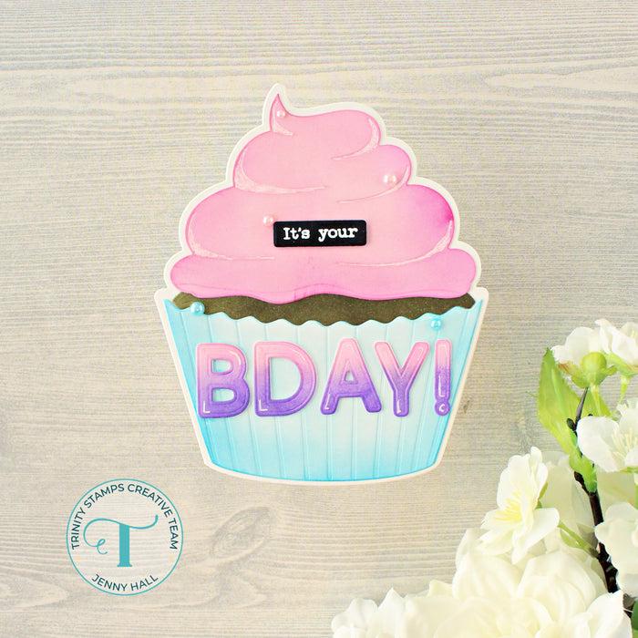 Cupcake-Shaped Card Die Set