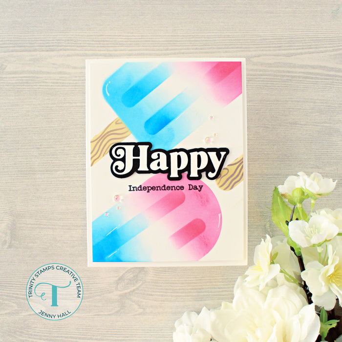 Layered Popsicle 6x6 Stencil