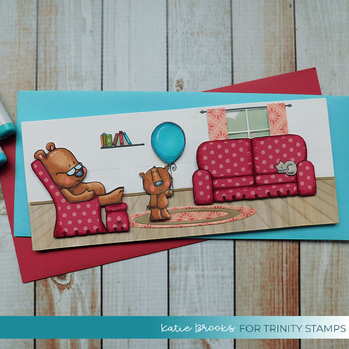 Cozy Bear 4x8 Stamp Set