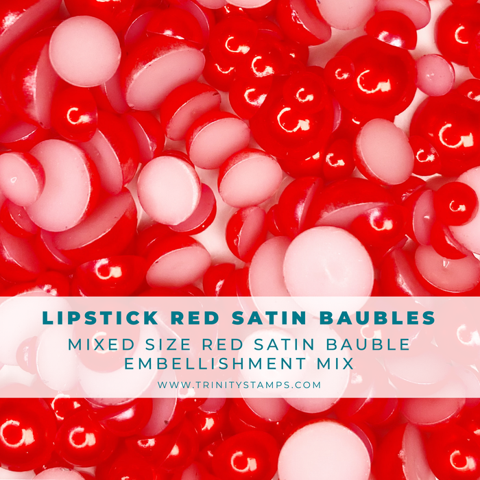 *Last Chance* Lipstick Red Satin Baubles