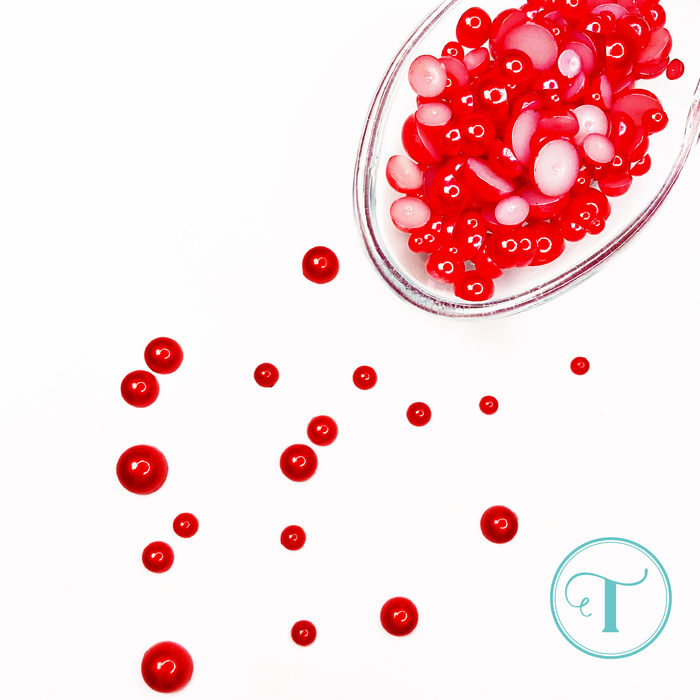 *Last Chance* Lipstick Red Satin Baubles