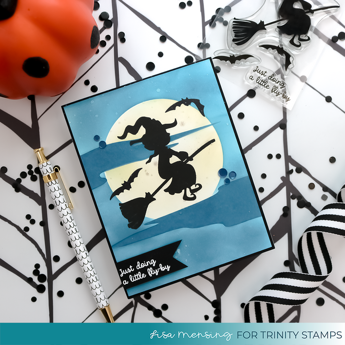 October Night Sky - 6x6" Laser Cut 2-piece Layering Stencil Set